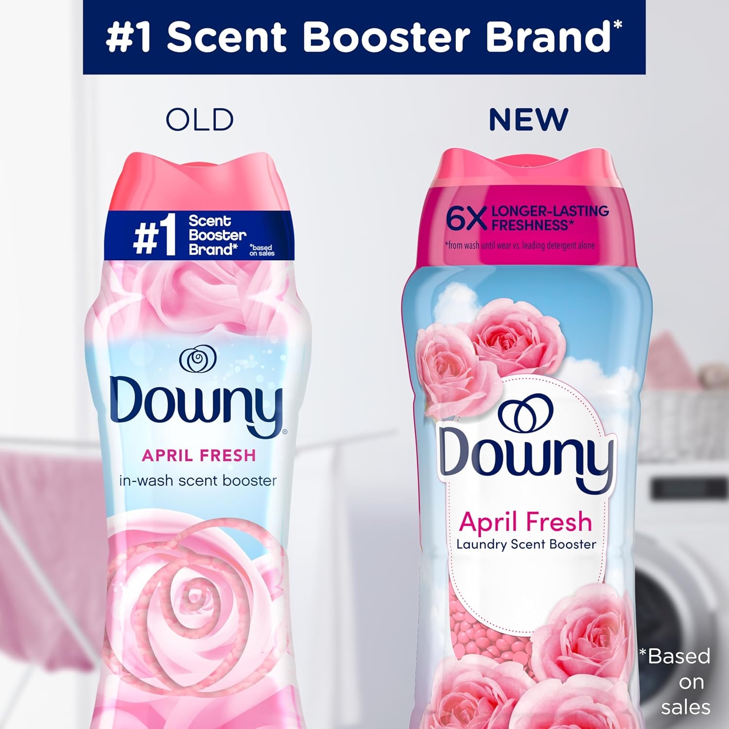 image:imageDowny April Fresh InWash Laundry Scent Booster Beads 24 oz laundry scent beads Longlasting Freshness24 Ounce Pack of 2