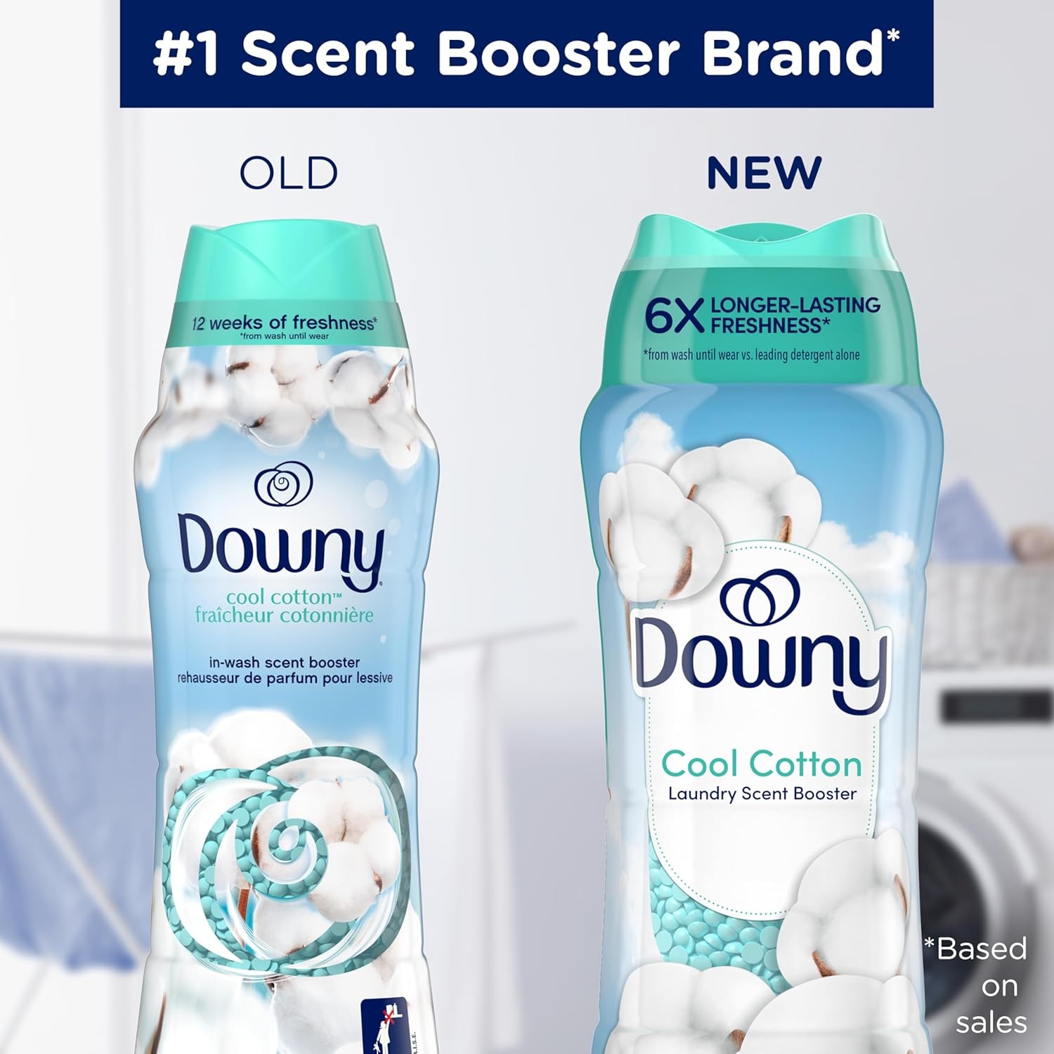 image:imageDowny Cool Cotton InWash Laundry Scent Booster Beads 24 oz laundry scent beads Longlasting Freshness24 Ounce Pack of 1