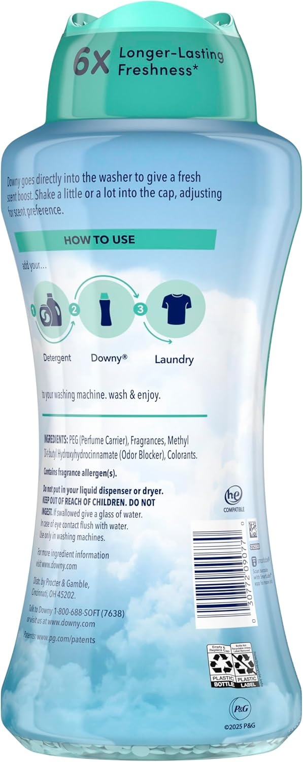 image:imageDowny Cool Cotton InWash Laundry Scent Booster Beads 24 oz laundry scent beads Longlasting Freshness24 Ounce Pack of 1