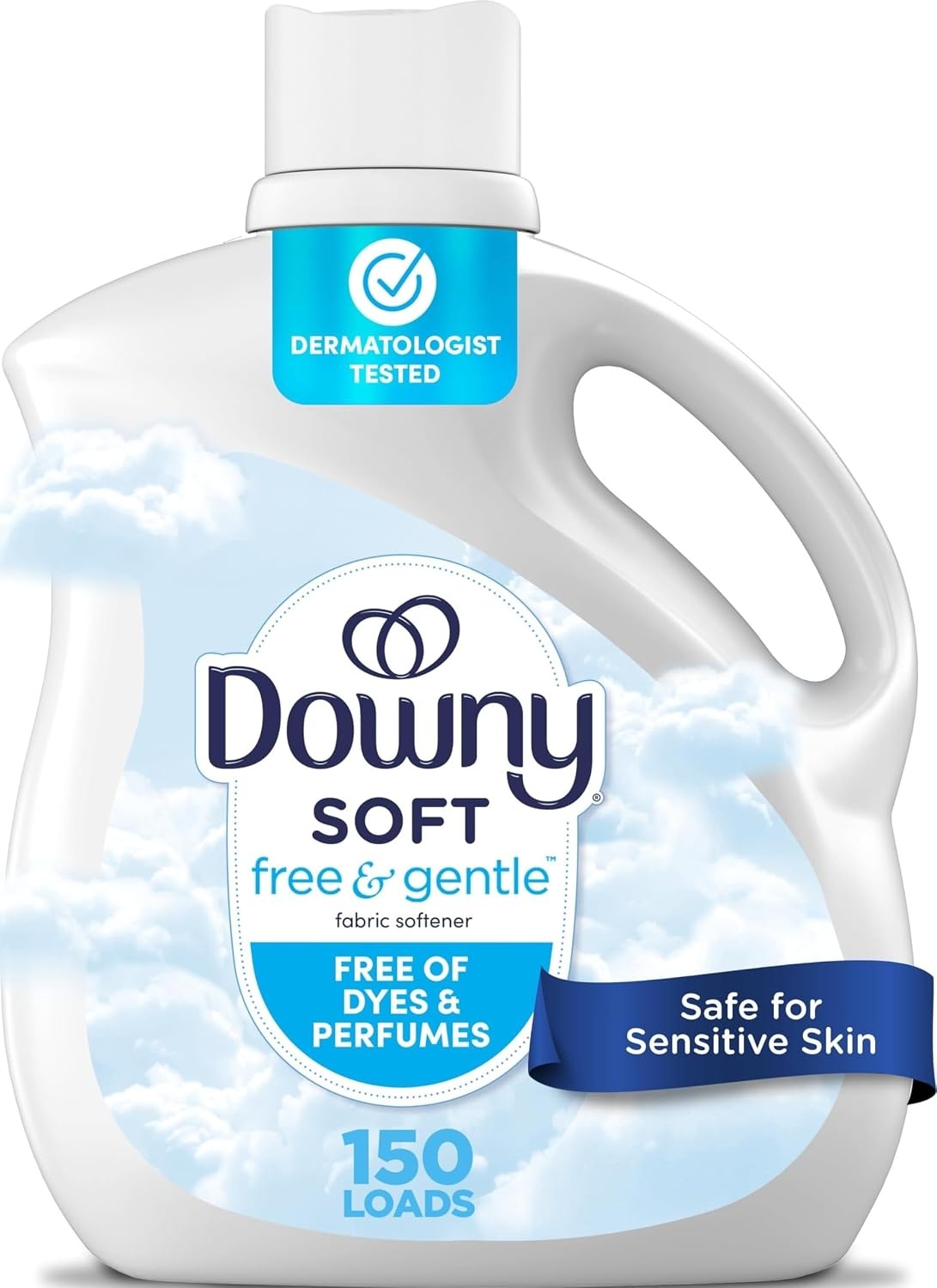 image:imageDowny Free amp Gentle Liquid Fabric Softener 140 fl oz 190 Loads Hypoallergenic Sensitive Skin Friendly Fabric Conditioner LiquidUnscented