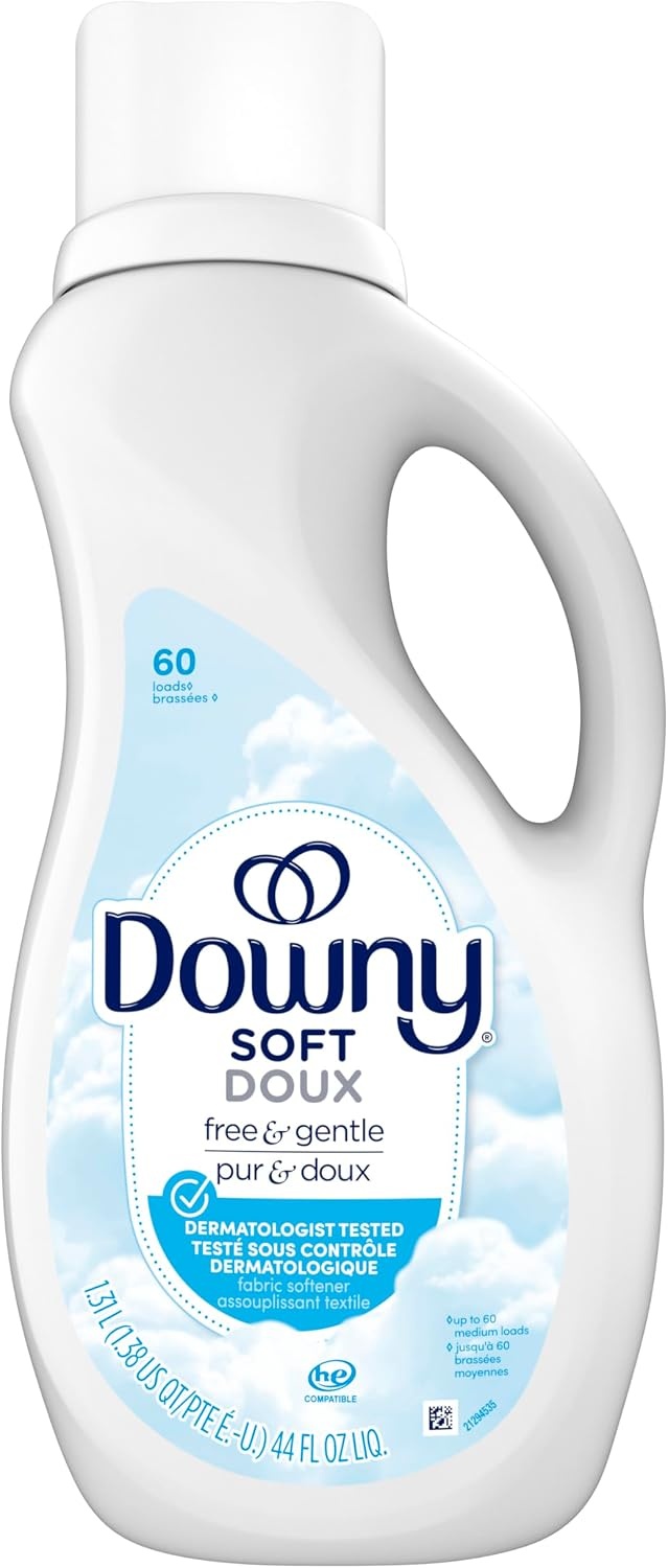 image:imageDowny Free amp Gentle Liquid Fabric Softener 140 fl oz 190 Loads Hypoallergenic Sensitive Skin Friendly Fabric Conditioner LiquidUnscented