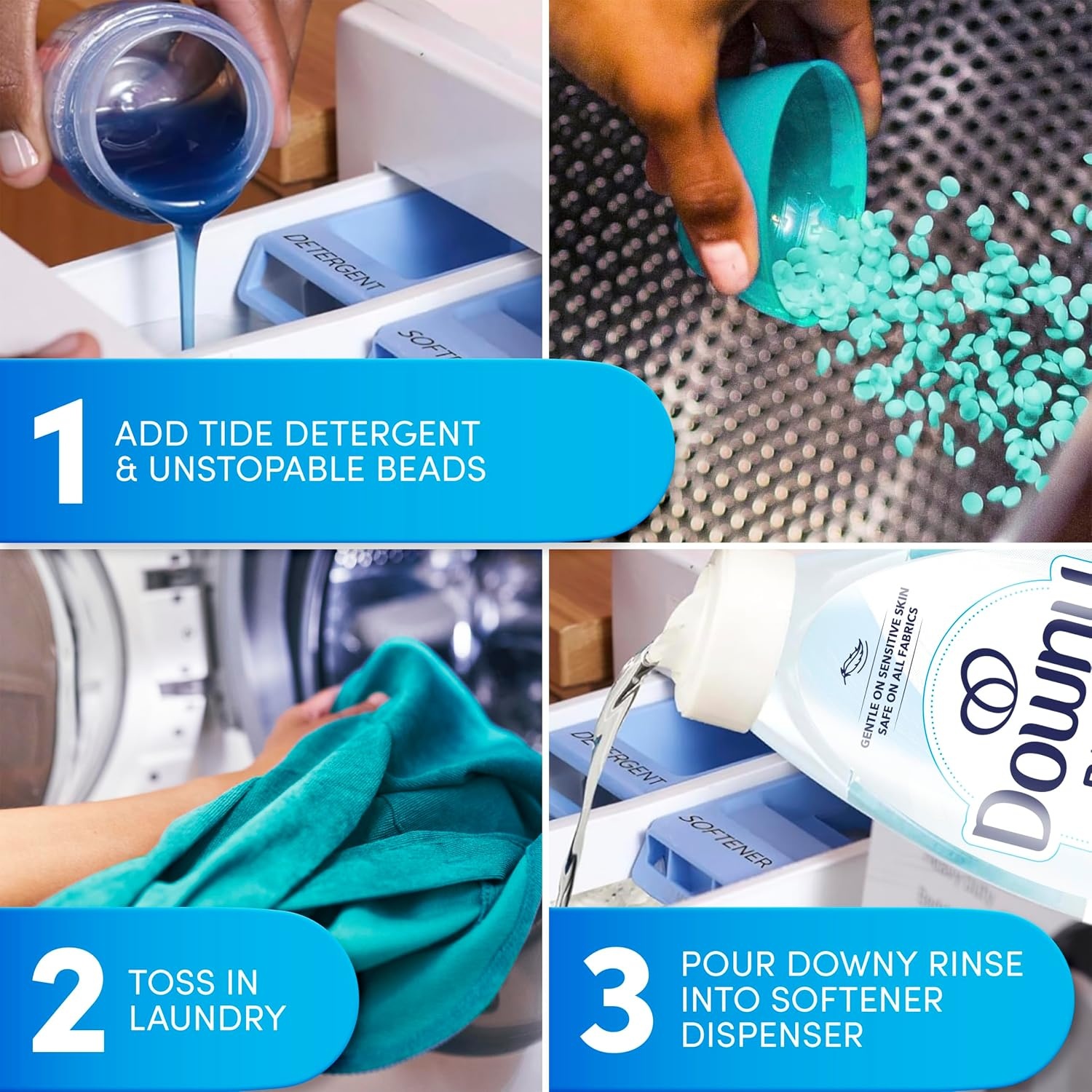 image:imageDowny Free amp Gentle Rinse Laundry Odor Remover Scent Free 48 FL OZ Gentle on skin No dyes or heavy perfumes Fabric Softener and Laundry Odor Removal Rinse