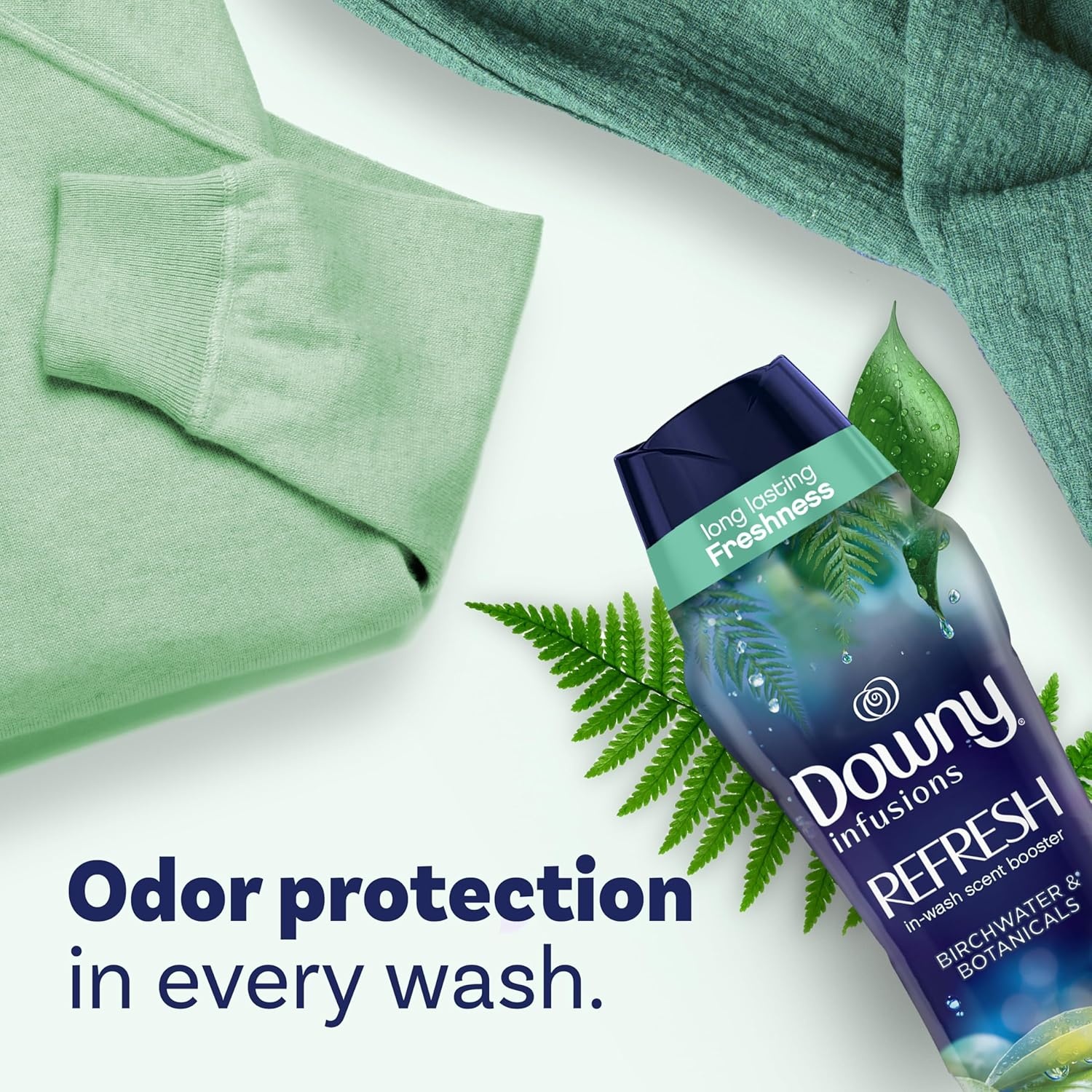 image:imageDowny Infusions InWash Laundry Scent Booster Beads REFRESH Botanical Florals and Birch Water Scent 24 oz24 Ounce Pack of 1