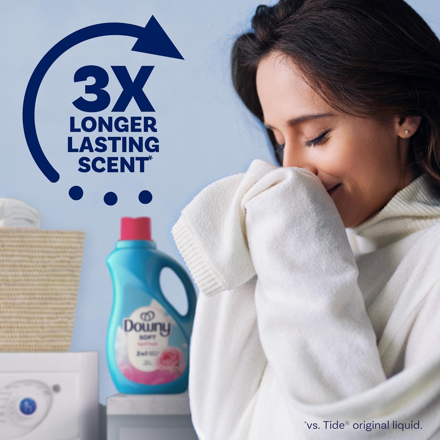 image:imageDowny Liquid Fabric Softener April Fresh 2in1 Fresh amp Soft 140 Fl Oz 190 Loads Fabric Conditioner For Freshness And SoftnessApril Fresh