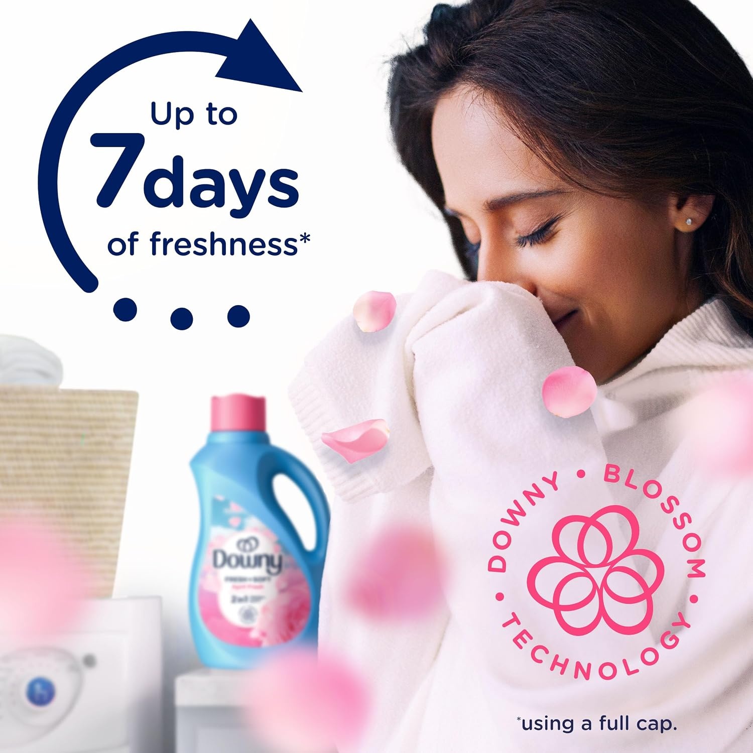 image:imageDowny Liquid Fabric Softener April Fresh 2in1 Fresh amp Soft 140 Fl Oz 190 Loads Fabric Conditioner For Freshness And SoftnessApril Fresh