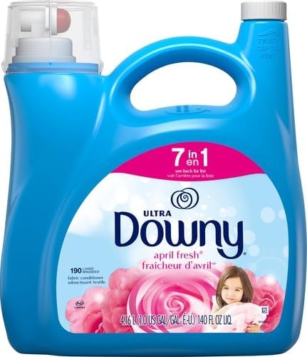 image:imageDowny Liquid Fabric Softener April Fresh 2in1 Fresh amp Soft 140 Fl Oz 190 Loads Fabric Conditioner For Freshness And SoftnessApril Fresh