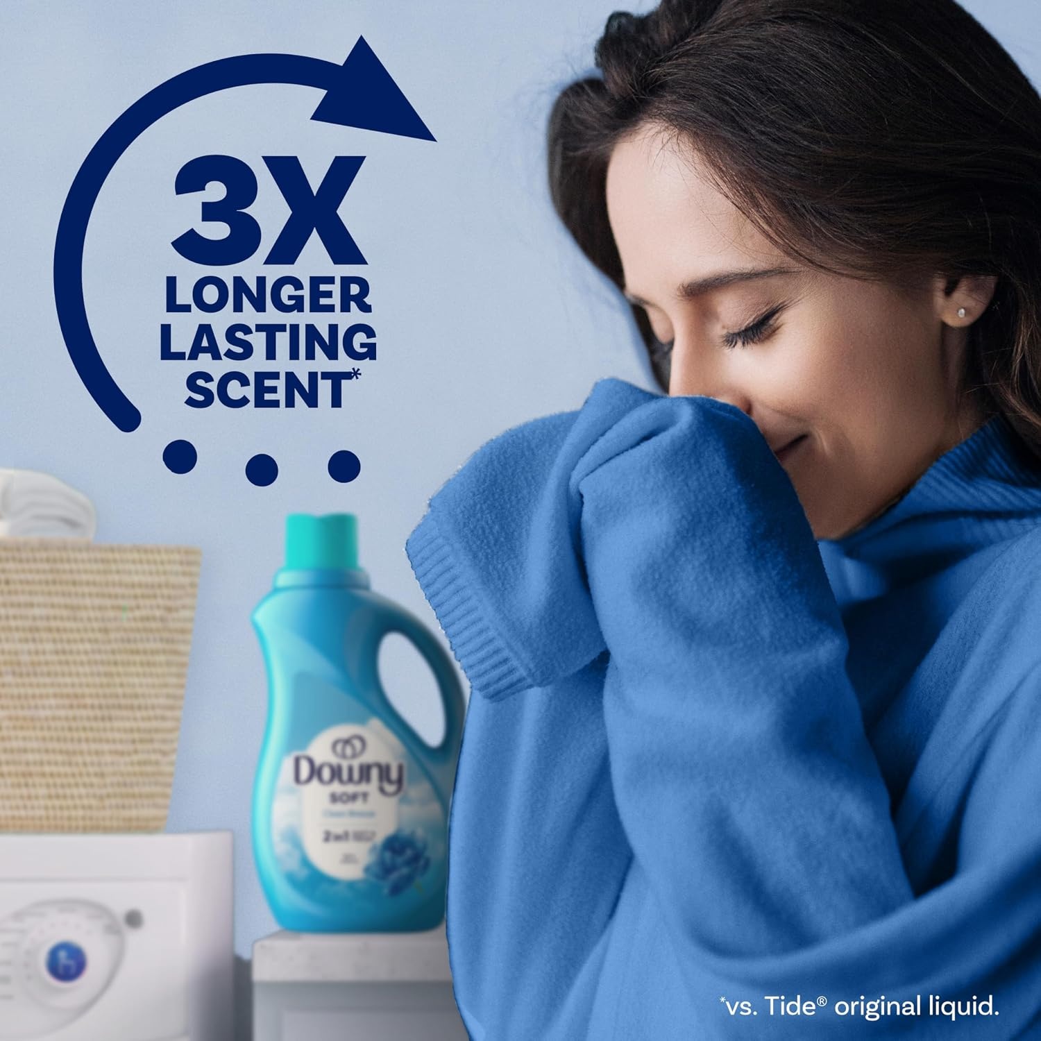 image:imageDowny Liquid Fabric Softener April Fresh 2in1 Fresh amp Soft 140 Fl Oz 190 Loads Fabric Conditioner For Freshness And SoftnessClean Breeze