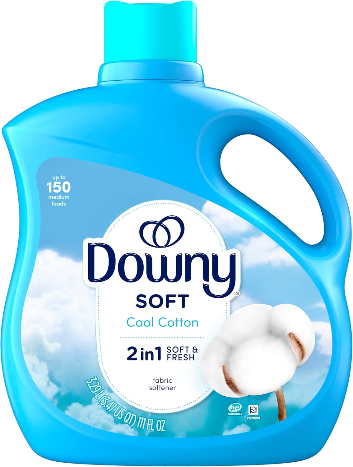 image:imageDowny Liquid Fabric Softener April Fresh 2in1 Fresh amp Soft 140 Fl Oz 190 Loads Fabric Conditioner For Freshness And SoftnessCool Cotton