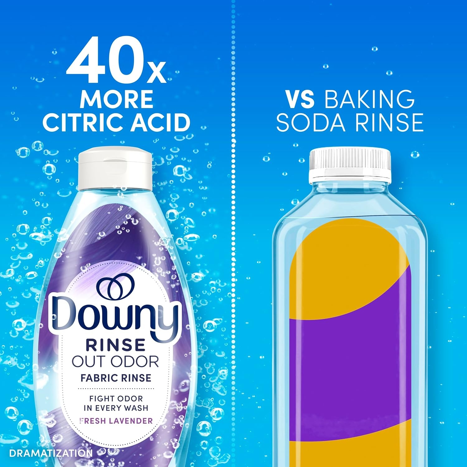 image:imageDowny RINSE amp REFRESH Laundry Odor Remover and Fabric Softener Fresh Lavender 48 fl oz Safe on ALL Fabrics Gentle on Skin HE CompatibleLavender