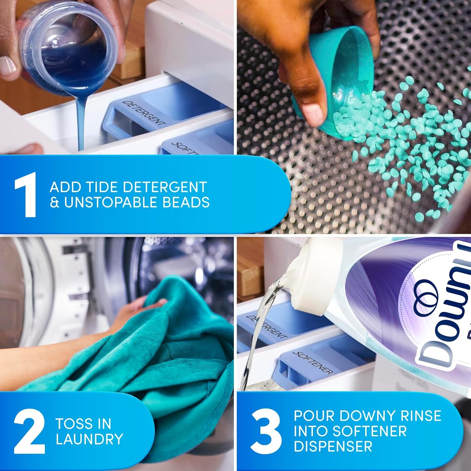 image:imageDowny RINSE amp REFRESH Laundry Odor Remover and Fabric Softener Fresh Lavender 48 fl oz Safe on ALL Fabrics Gentle on Skin HE CompatibleLavender