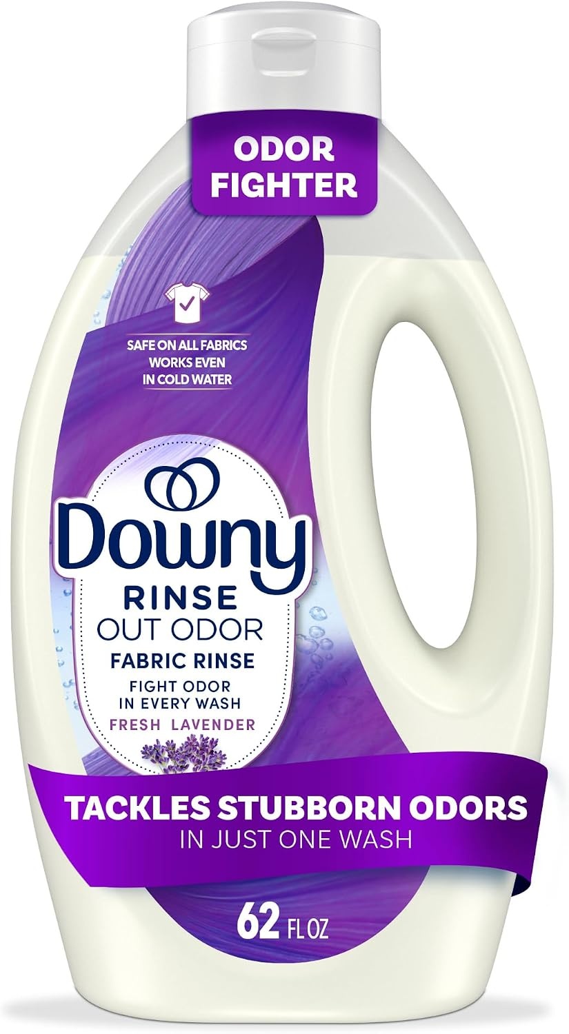 image:imageDowny RINSE amp REFRESH Laundry Odor Remover and Fabric Softener Fresh Lavender 48 fl oz Safe on ALL Fabrics Gentle on Skin HE CompatibleLavender
