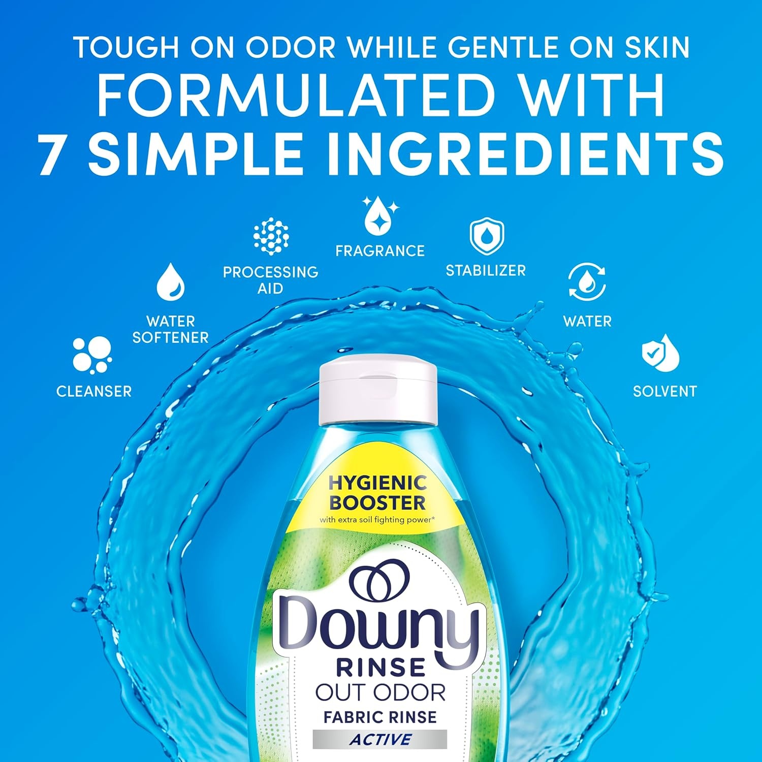 image:imageDowny RINSE amp REFRESH Laundry Odor Remover and Fabric Softener for Activewear Active Fresh Scent 48 ozActive Fresh