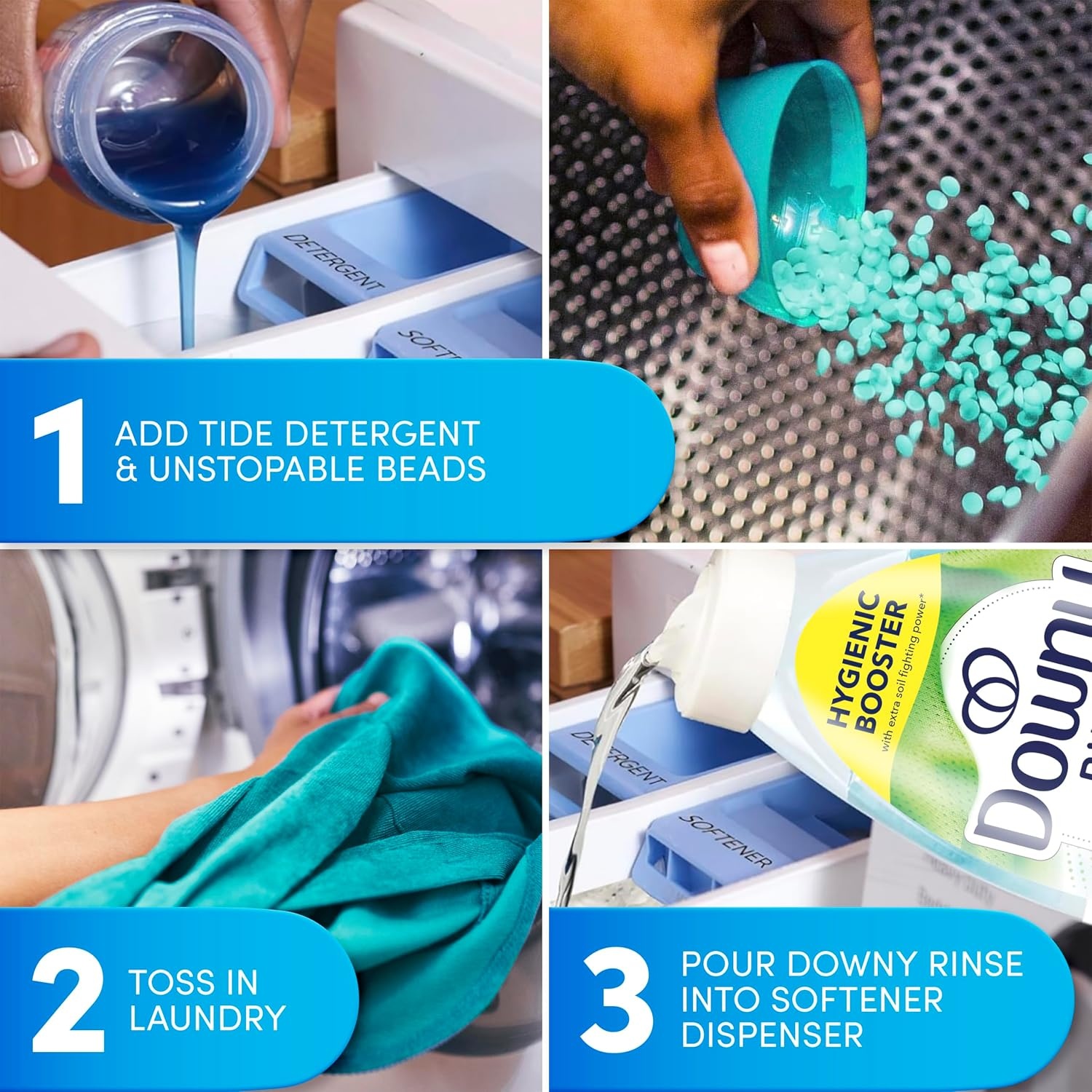 image:imageDowny RINSE amp REFRESH Laundry Odor Remover and Fabric Softener for Activewear Active Fresh Scent 48 ozActive Fresh