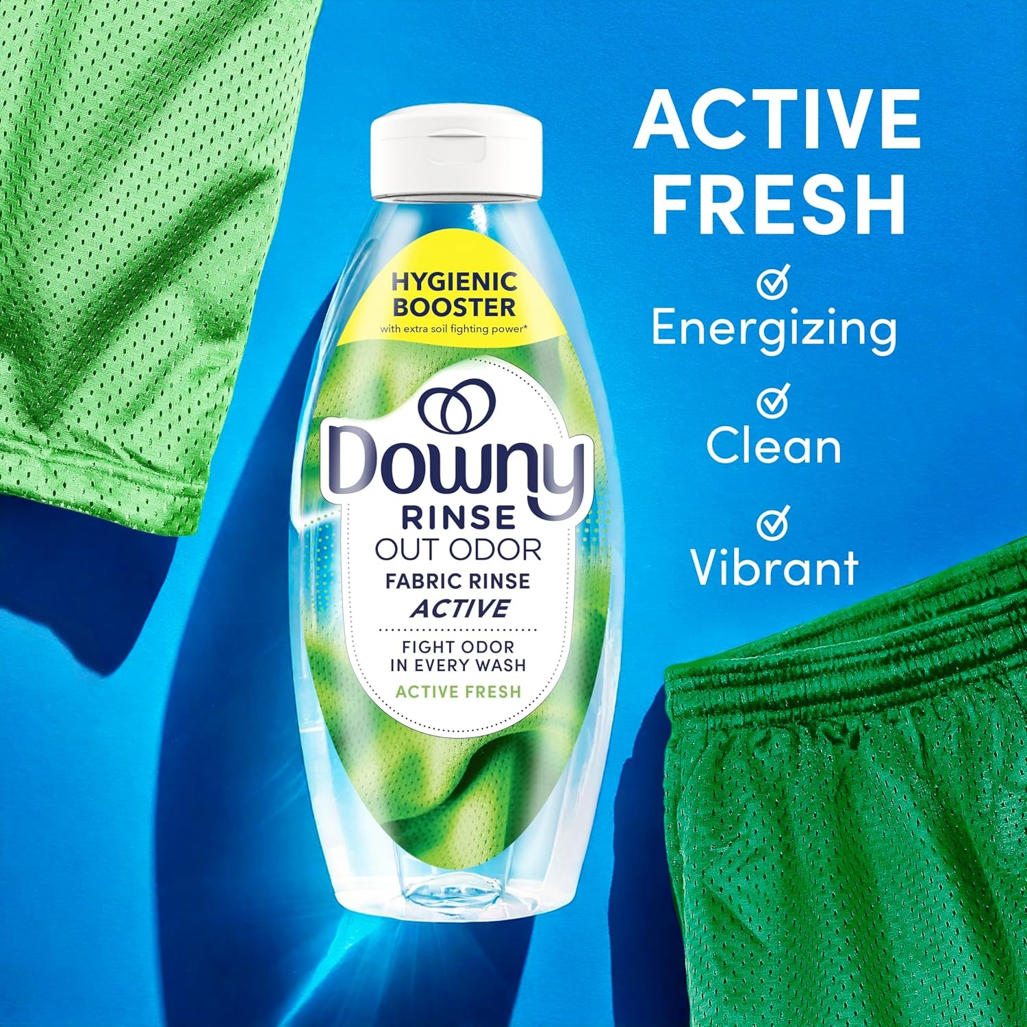 image:imageDowny RINSE amp REFRESH Laundry Odor Remover and Fabric Softener for Activewear Active Fresh Scent 48 ozActive Fresh