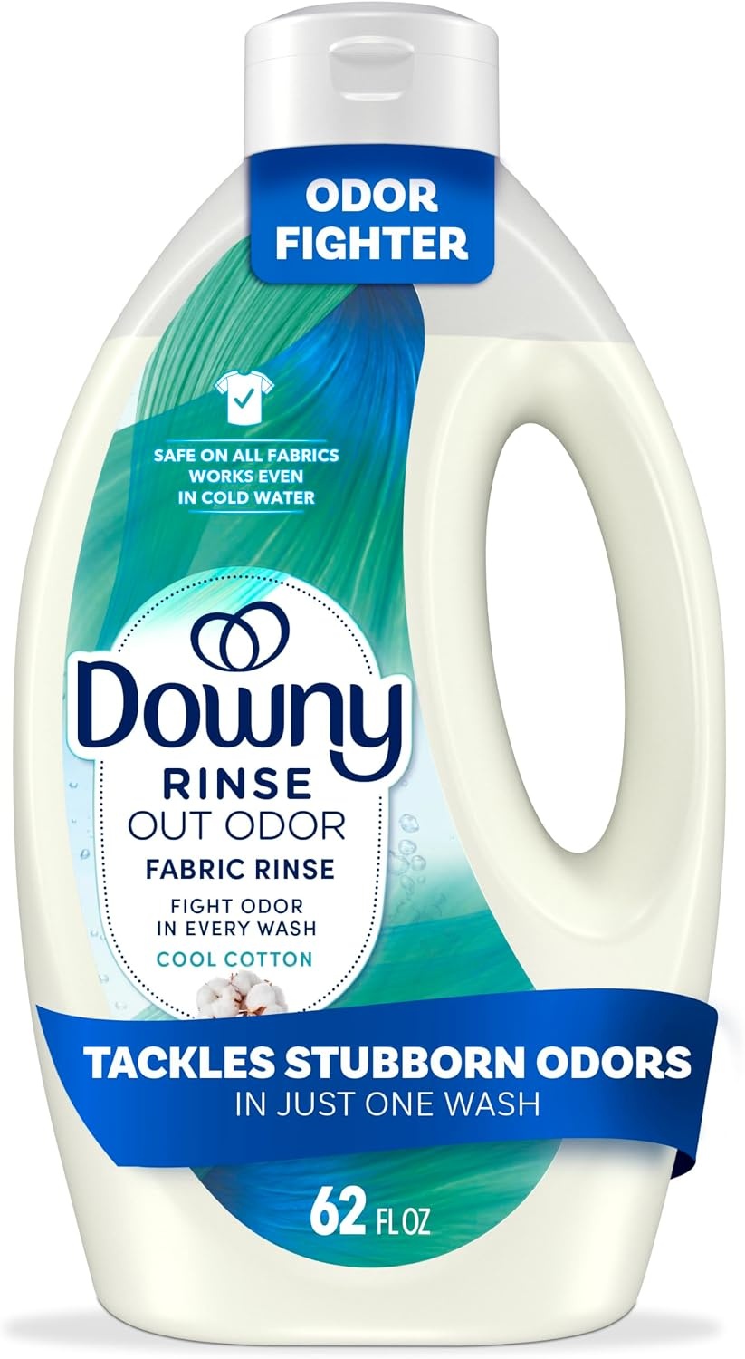image:imageDowny Rinse Laundry Odor Remover Cool Cotton Scent 48 fl oz Fabric Softener And Laundry Odor Removal Rinse Fights Odors At The Source HE CompatibleCool Cotton