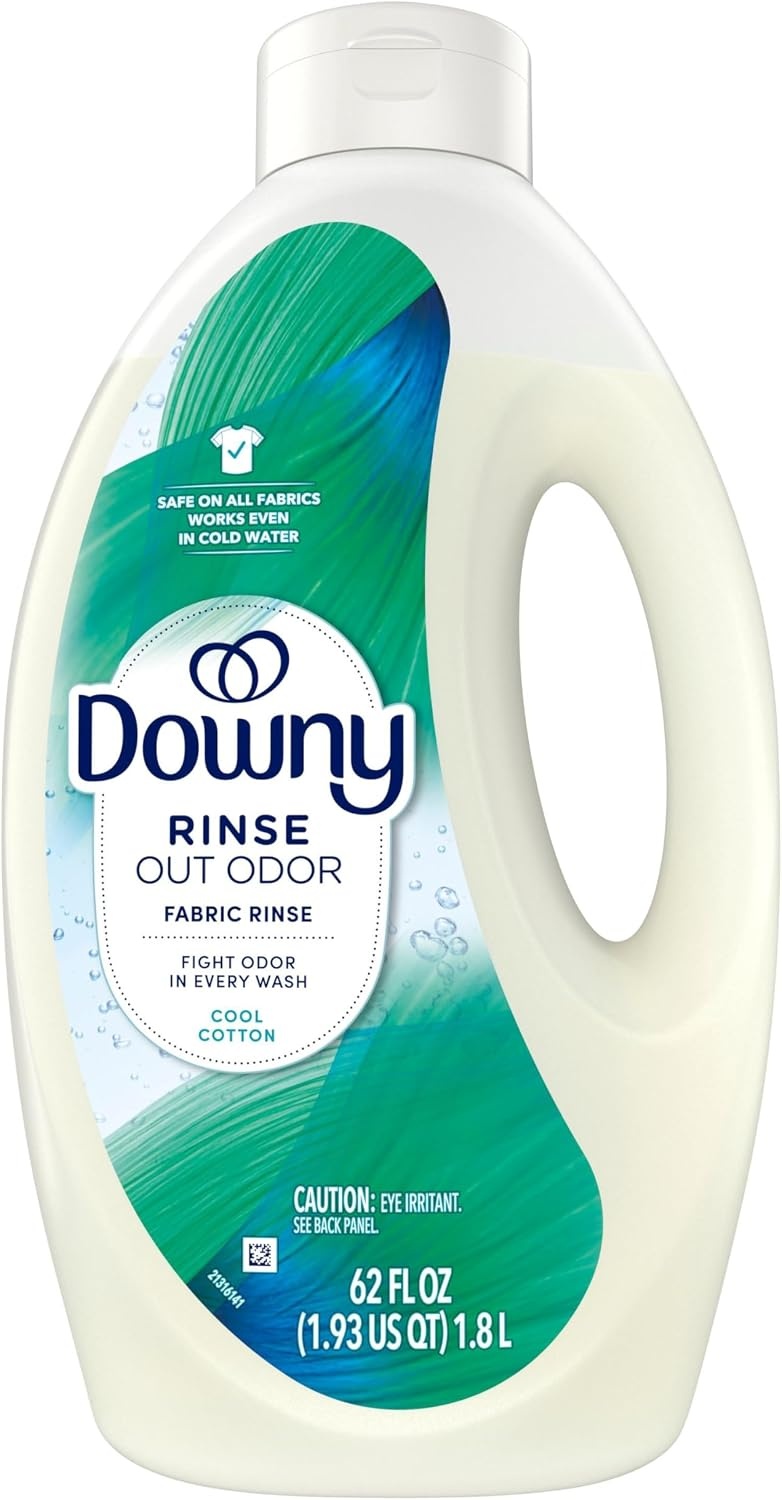 image:imageDowny Rinse Laundry Odor Remover Cool Cotton Scent 48 fl oz Fabric Softener And Laundry Odor Removal Rinse Fights Odors At The Source HE CompatibleCool Cotton