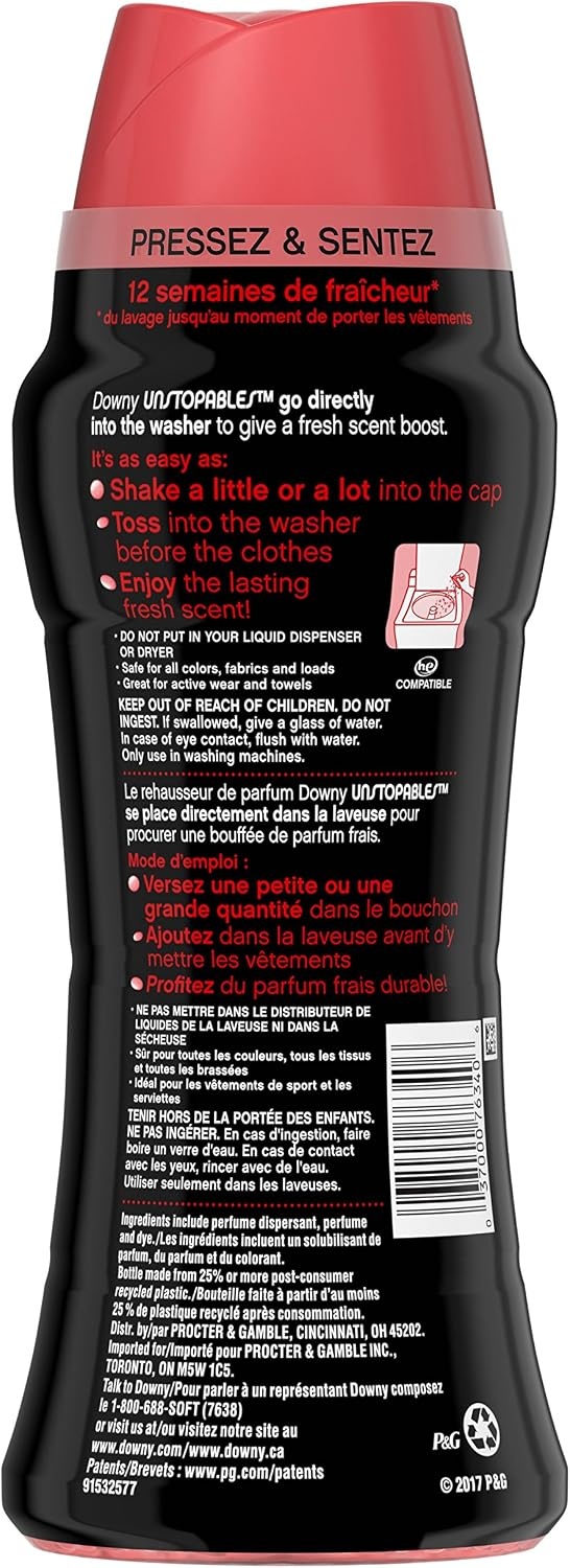 image:imageDowny Unstopables In Wash Scent Booster Beads Fresh Scent 24 oz Laundry Beads for odor Protection Downy Scent Booster Beads Laundry Scent Boosters Pack of 2Spring