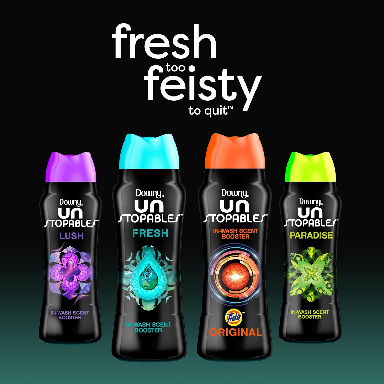 image:imageDowny Unstopables In Wash Scent Booster Beads Fresh Scent 24 oz Laundry Beads for odor Protection Downy Scent Booster Beads Laundry Scent Boosters Pack of 2Original