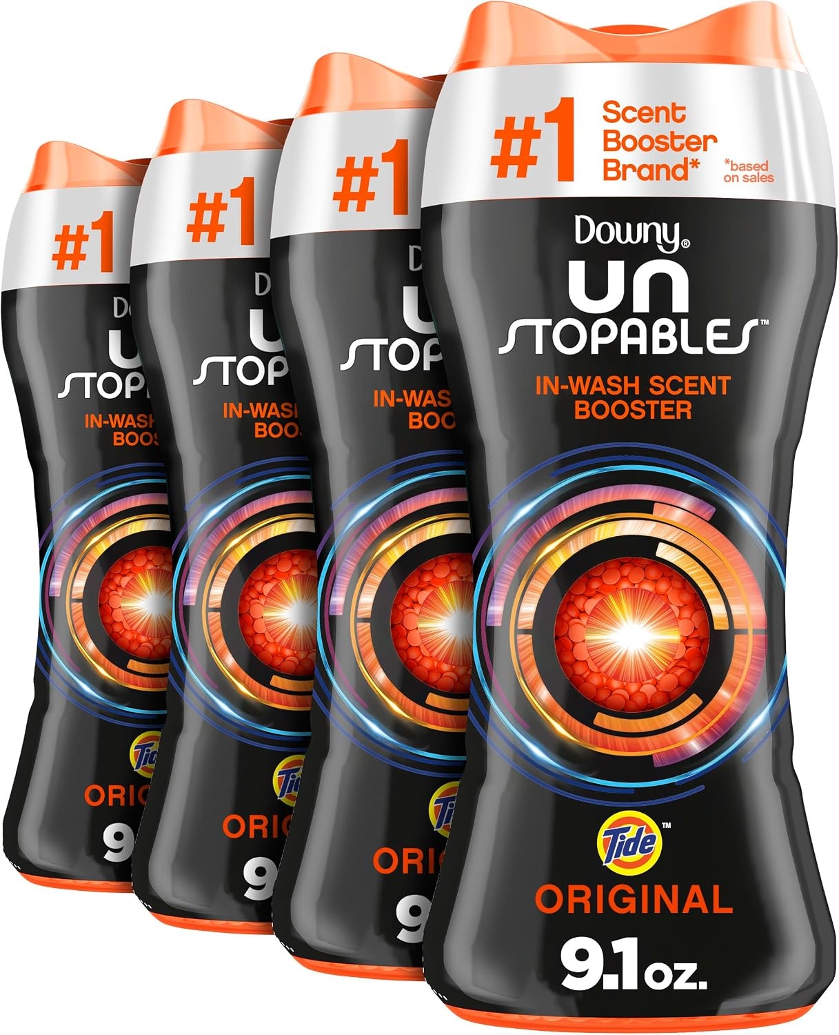 image:imageDowny Unstopables In Wash Scent Booster Beads Fresh Scent 24 oz Laundry Beads for odor Protection Downy Scent Booster Beads Laundry Scent Boosters Pack of 2Original