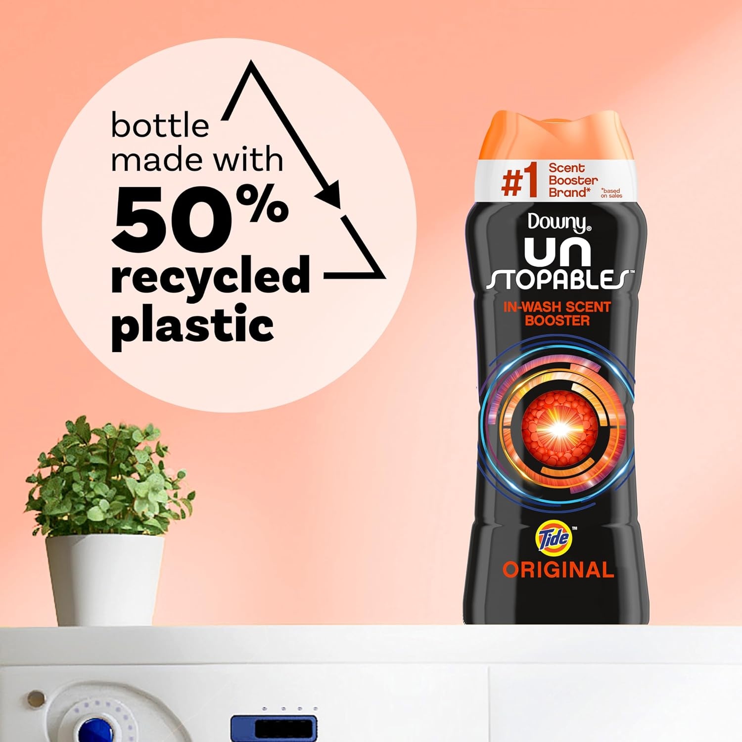image:imageDowny Unstopables In Wash Scent Booster Beads Fresh Scent 24 oz Laundry Beads for odor Protection Downy Scent Booster Beads Laundry Scent Boosters Pack of 2Original