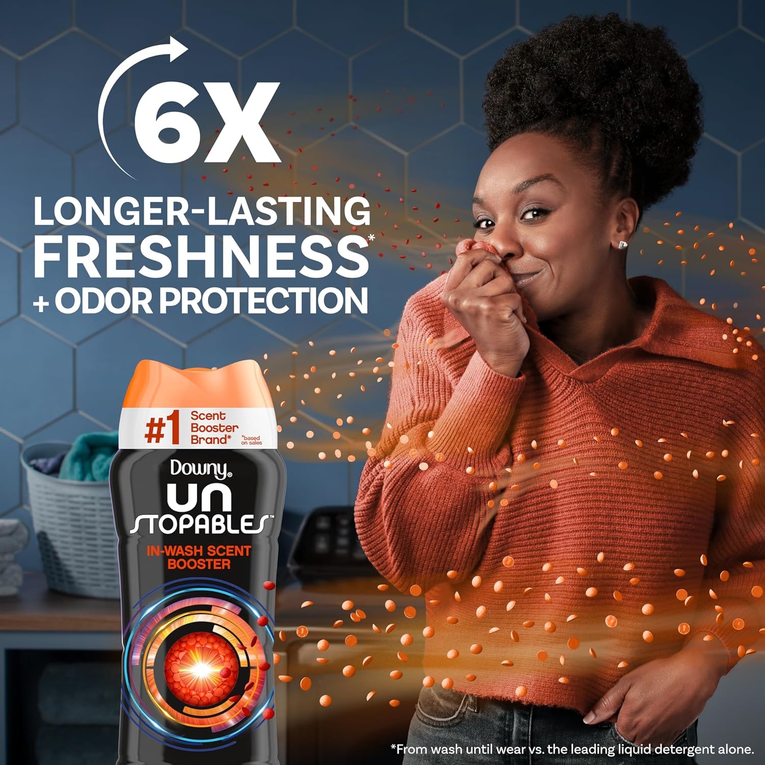 image:imageDowny Unstopables In Wash Scent Booster Beads Fresh Scent 24 oz Laundry Beads for odor Protection Downy Scent Booster Beads Laundry Scent Boosters Pack of 2Original