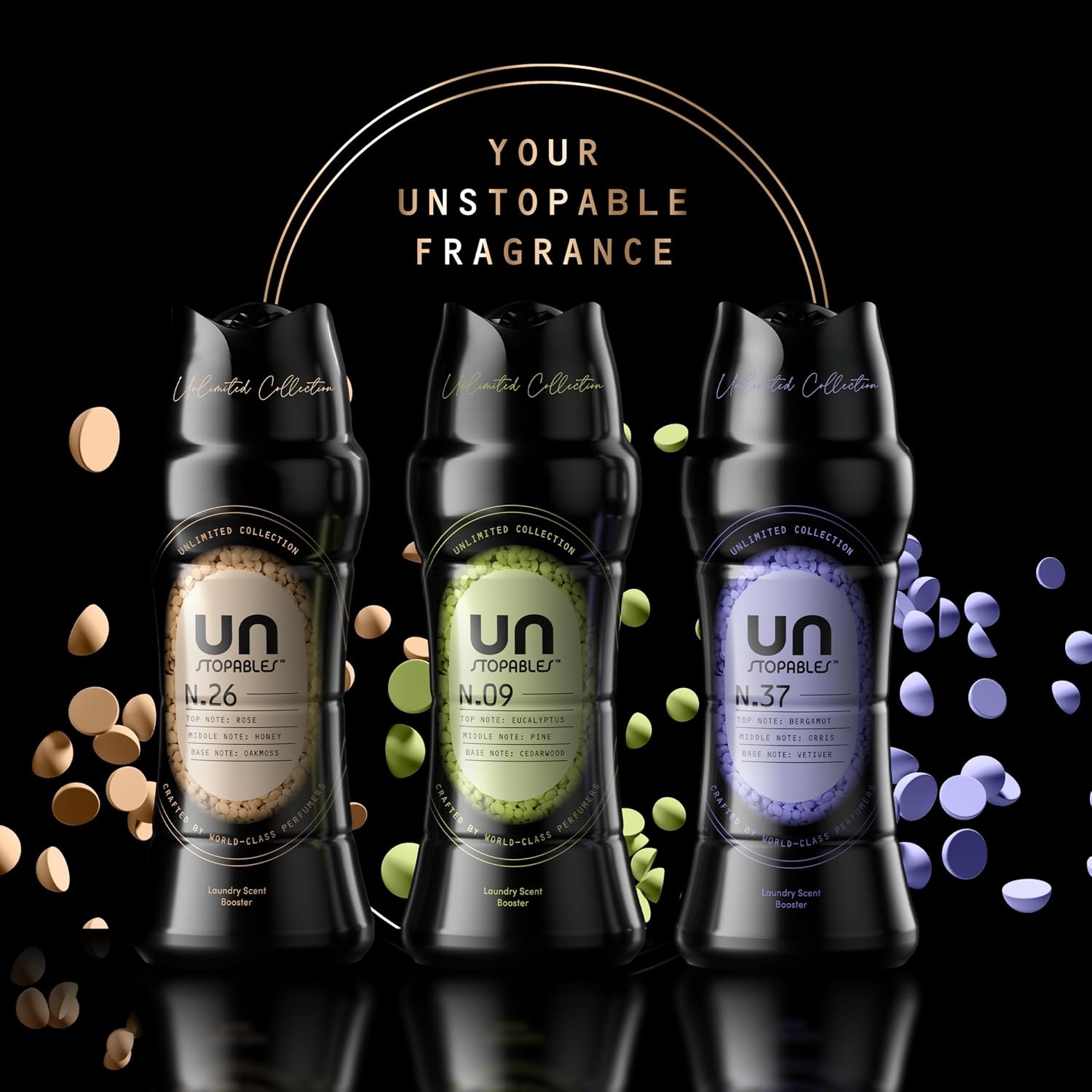 image:imageDowny Unstopables Unlimited Collection InWash Laundry Scent Booster Beads No 09 Fine Fragrance LongLasting Fresh Scent Beads 211 ozBergamont
