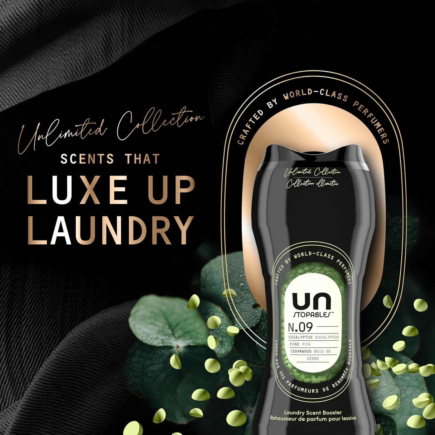 image:imageDowny Unstopables Unlimited Collection InWash Laundry Scent Booster Beads No 09 Fine Fragrance LongLasting Fresh Scent Beads 211 ozEucalyptus