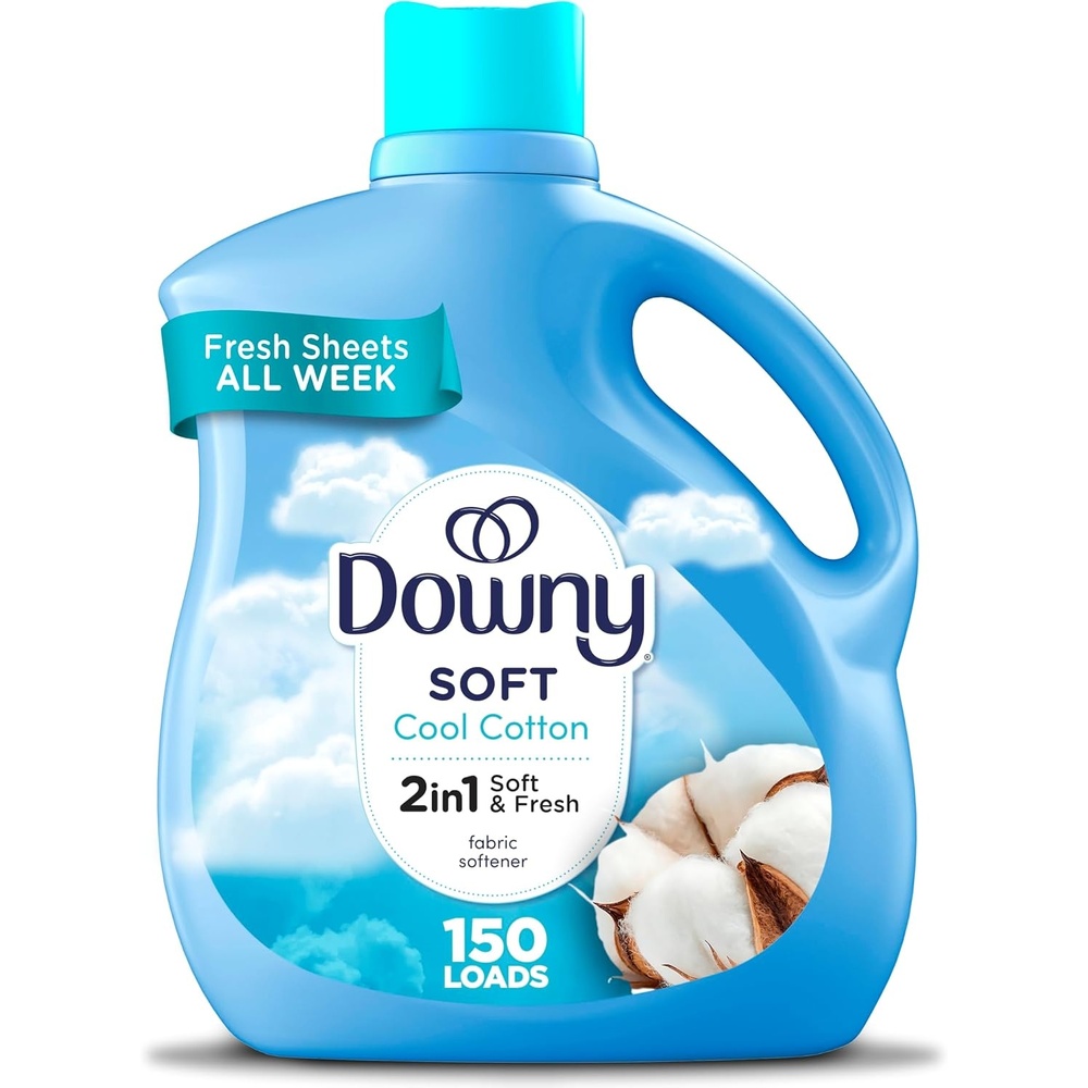image:imageDowny Liquid Fabric Softener April Fresh 2in1 Fresh amp Soft 140 Fl Oz 190 Loads Fabric Conditioner For Freshness And SoftnessCool Cotton
