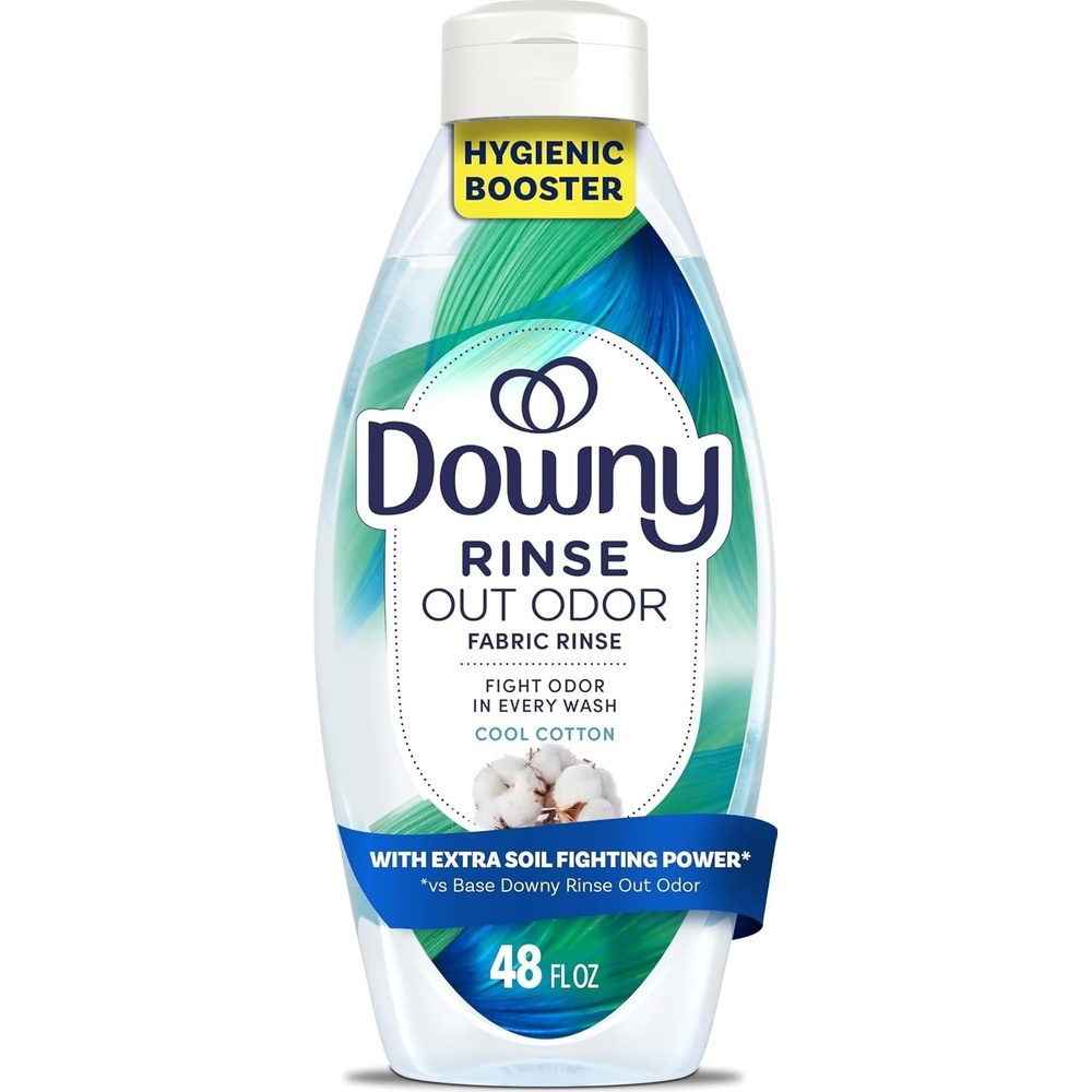 image:imageDowny Rinse Laundry Odor Remover Cool Cotton Scent 48 fl oz Fabric Softener And Laundry Odor Removal Rinse Fights Odors At The Source HE CompatibleCool Cotton