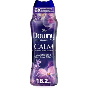Downy Balance In-Wash Laundry Scent Booster Beads, Crisp Rain and Blue Eucalyptus scent, 24 oz, laundry scent beads, Long-lasting Freshness(18.2 Ounce (Pack of 1))