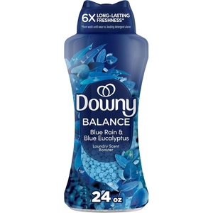 Downy Balance In-Wash Laundry Scent Booster Beads, Crisp Rain and Blue Eucalyptus scent, 24 oz, laundry scent beads, Long-lasting Freshness(24 Ounce (Pack of 1))