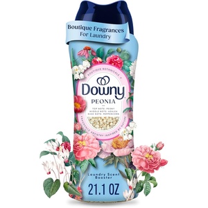 Downy Boutique Botanicals In Wash Laundry Scent Booster Beads, Boutique Fragrances inspired by the Artistry of Nature, CITREA Scent, 21.1 oz(Peony)
