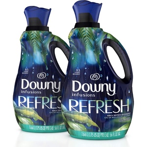 Downy Infusions CALM Liquid Fabric Softener, Soothing Lavender And Vanilla Bean, 56 Fl Oz, Fabric Conditioner For Softness And Scent, Pack of 2(56 Fl Oz (Pack of 2))