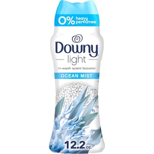 Downy Light Laundry Scent Booster Beads, White Lavender Scent, 24.0 OZ, In-wash fabric beads designed to be gentle with a light boost of scent, No Heavy Perfumes(Ocean Mist)