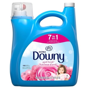 Downy Soft, 2 in 1 Soft and Fresh Liquid Fabric Softener, Cool Cotton, 140 fl oz, 190 Loads, Fabric Conditioner Liquid provides softness and freshness for fabrics(164 Fl Oz (Pack of 1))