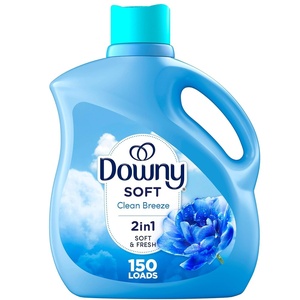 Downy Soft, 2 in 1 Soft and Fresh Liquid Fabric Softener, Cool Cotton, 140 fl oz, 190 Loads, Fabric Conditioner Liquid provides softness and freshness for fabrics(111 Fl Oz (Pack of 1))