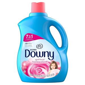 Downy Soft, 2 in 1 Soft and Fresh Liquid Fabric Softener, Cool Cotton, 140 fl oz, 190 Loads, Fabric Conditioner Liquid provides softness and freshness for fabrics(103 Fl Oz (Pack of 1))