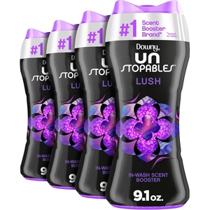 Downy Unstopables In Wash Scent Booster Beads, Fresh Scent, 24 oz, Laundry Beads for odor Protection, Downy Scent Booster Beads, Laundry Scent Boosters (Pack of 2)(Lush)