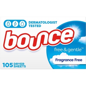 Bounce Free & Gentle Dryer Sheets, Unscented, 240 Count(Unscented)