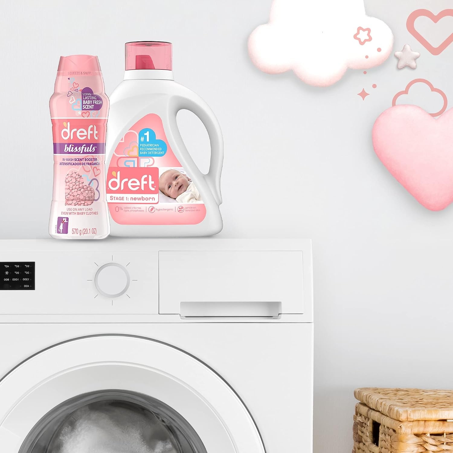 image:imageDreft Blissfuls InWash Laundry Scent Booster Beads Baby Fresh Scent 24 ozBABY FRESH