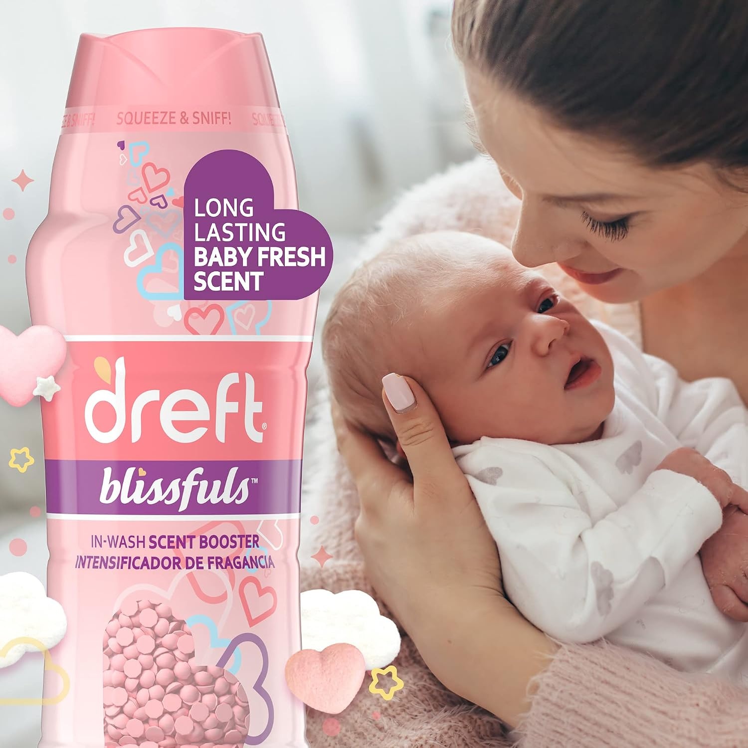 image:imageDreft Blissfuls InWash Laundry Scent Booster Beads Baby Fresh Scent 24 ozBABY FRESH