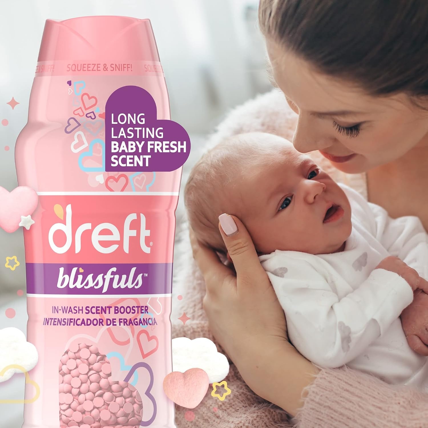 image:imageDreft Blissfuls InWash Laundry Scent Booster Beads Baby Fresh Scent 24 ozBABY FRESH