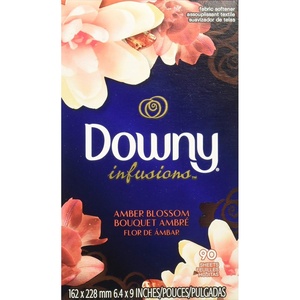 Downy Calm Mega Dryer Sheets, Large Fabric Softener Sheets for Laundry , Static Guard & Softness Boost, Laundry Dryer and Fabric Sheets, 180 Count(90 Count (Pack of 1))